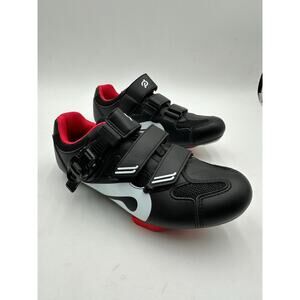 Peloton Black Red Hook and Loop Cycling Shoes With Cleats EU 37/ US 6 Women's